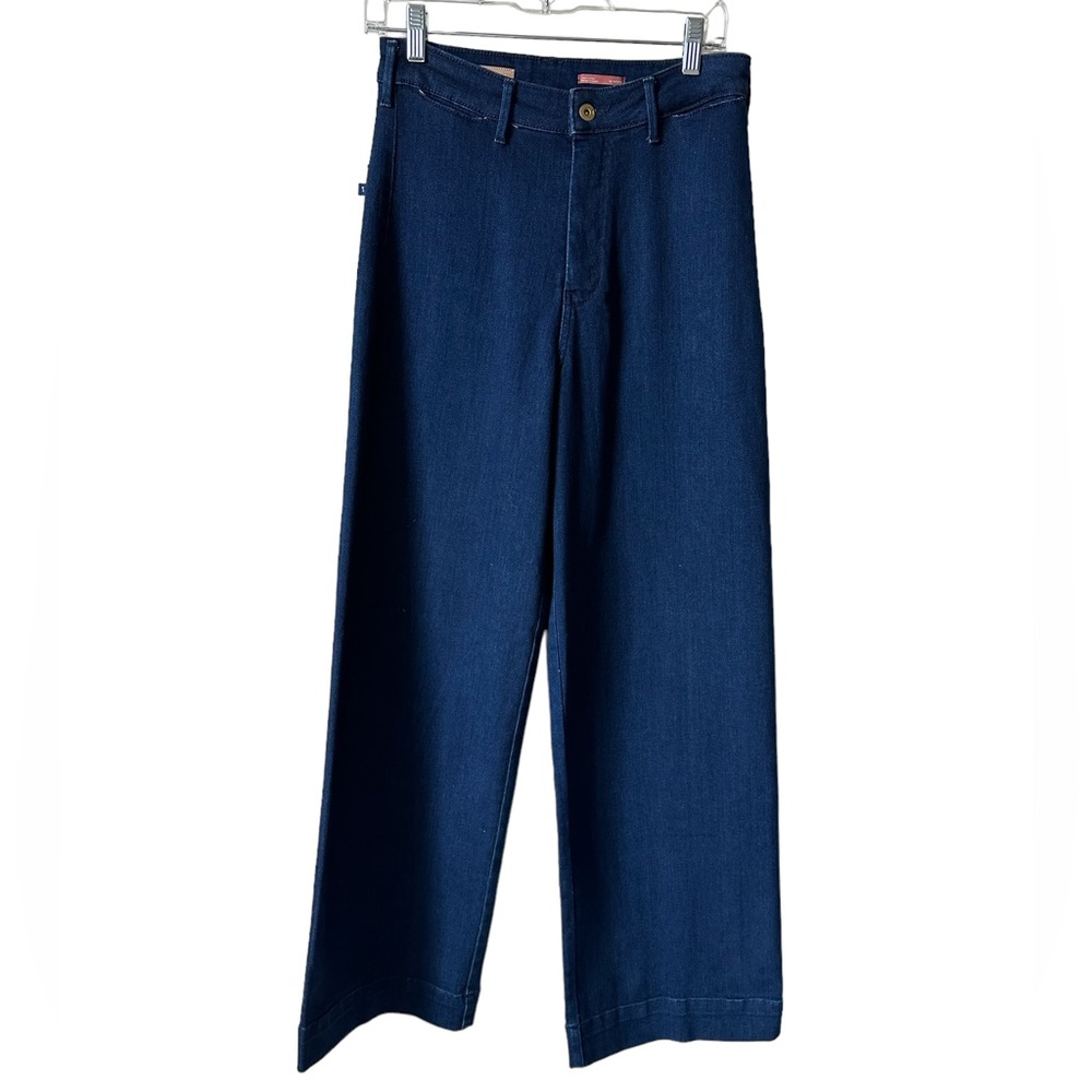 Anthropologie Pilcro The Skipper Cropped Ultra High Rise Wide Leg Jeans